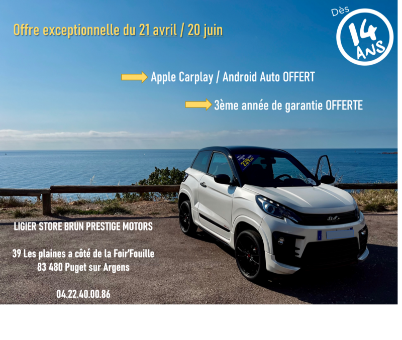 OFFRE PRINTEMPS 2023 AU LIGIER STORE DE PUGET-SUR-ARGENS